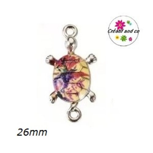 Connecteur tortue émail 26mm