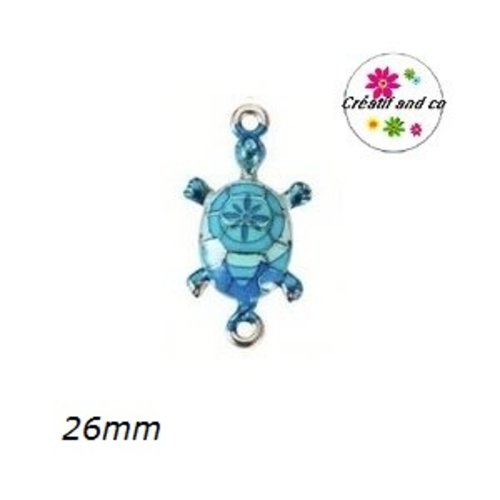 Connecteur tortue émail 26mm