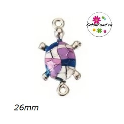 Connecteur tortue émail 26mm