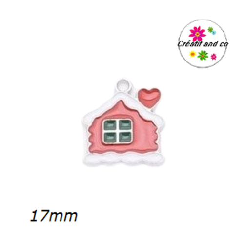 Breloque chalet émail