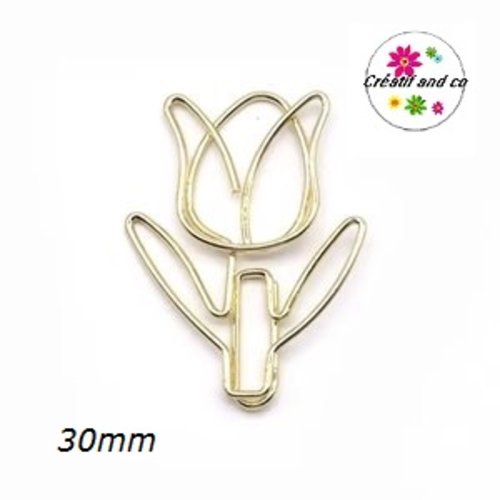 Trombone tulipe dorée métallique