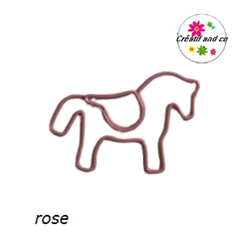 Trombone cheval rose