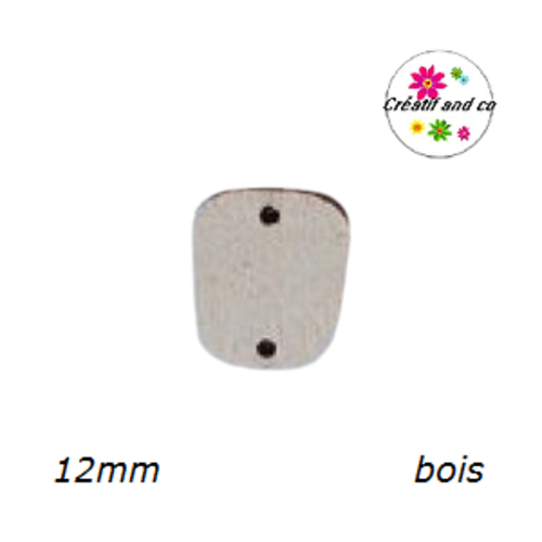 Connecteur bois brut 12mm