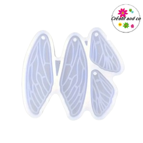 Moule en silicone pour 4 ailes de libellule