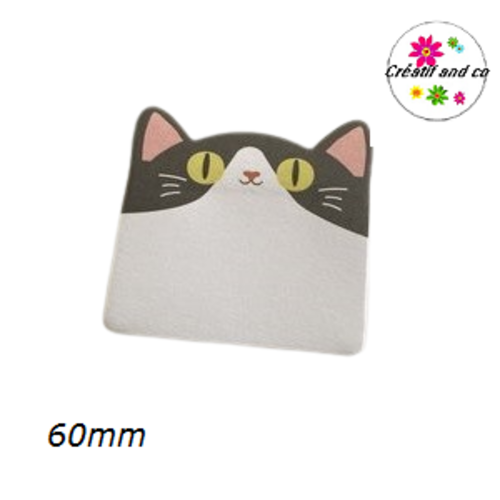 Bloc notes adhésifs tête de chat