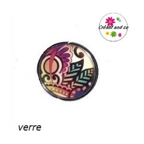 Bouton pression fleuri