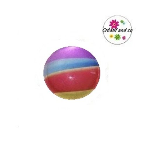 Cabochon coloré 18mm