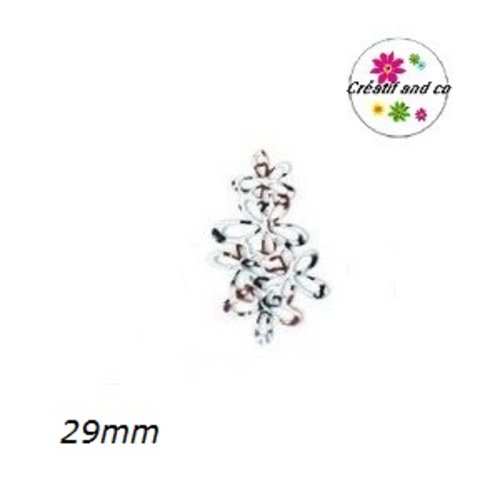 Breloque filigrane colorée 29mm