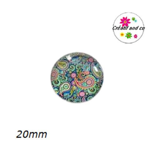 Cabochon à motif  20mm