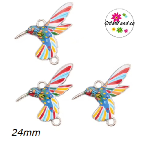 Connecteur colibri émail 24mm