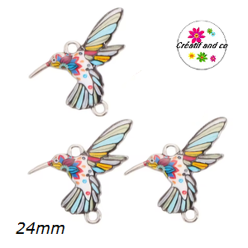 Connecteur colibri émail 24mm