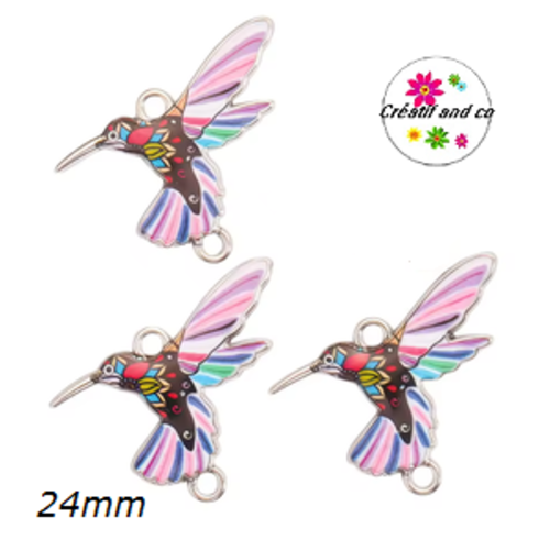 Connecteur colibri émail 24mm
