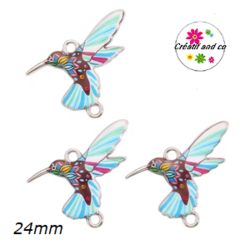 Connecteur colibri émail 24mm