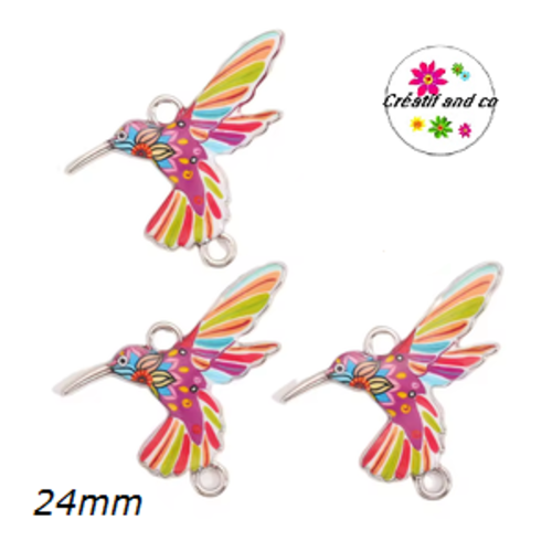 Connecteur colibri émail 24mm