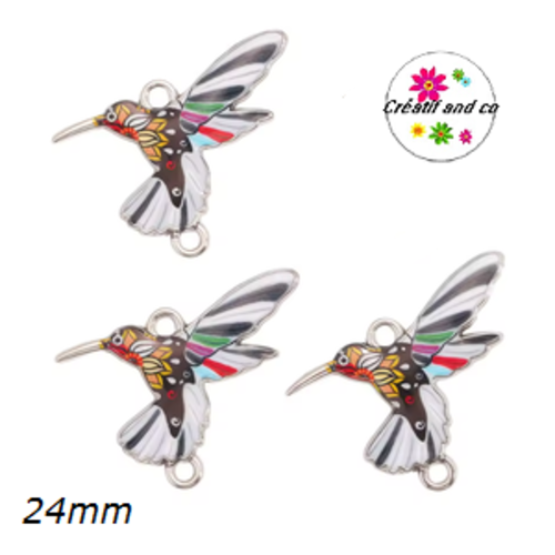 Connecteur colibri émail 24mm