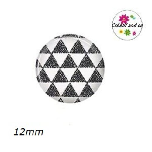 X2 cabochons à motif 12mm