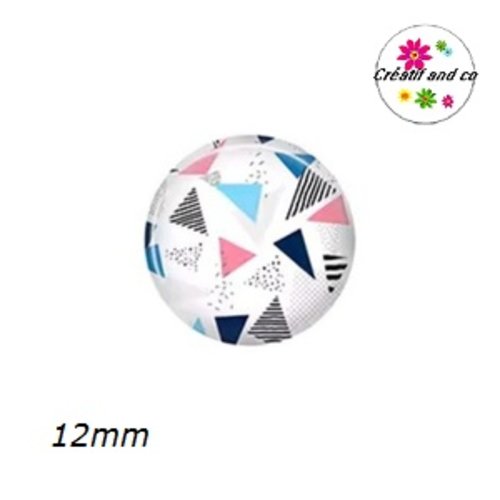 X2 cabochons à motif 12mm
