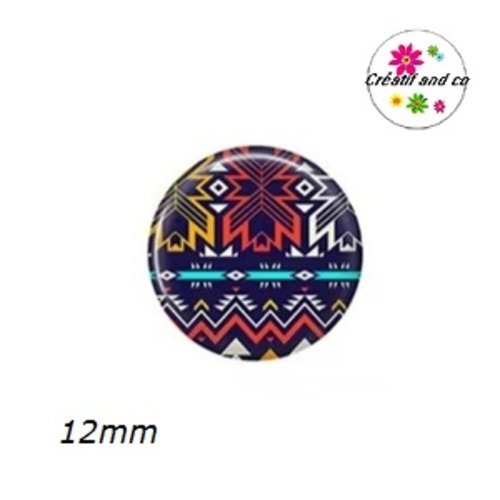X2 cabochons à motif 12mm