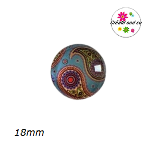 Cabochon mandala 18mm