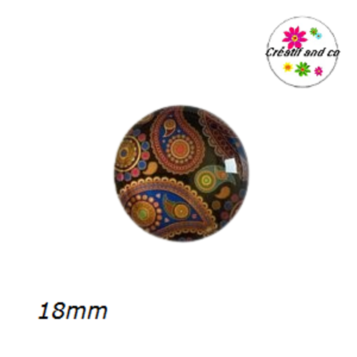 Cabochon mandala 18mm