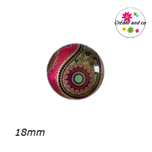 Cabochon mandala 18mm