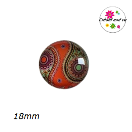 Cabochon mandala 18mm