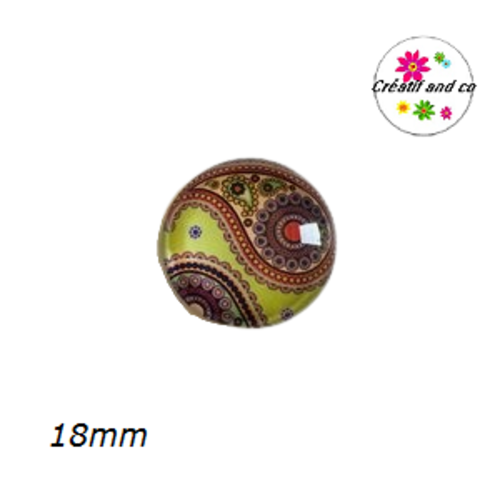 Cabochon mandala 18mm