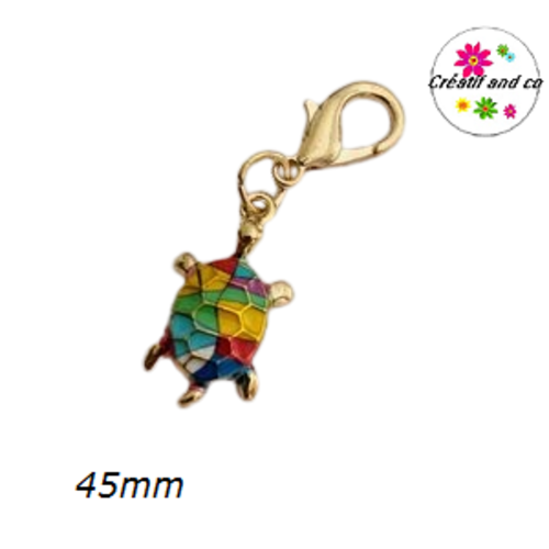 Charm's tortue multicolore émail 45mm