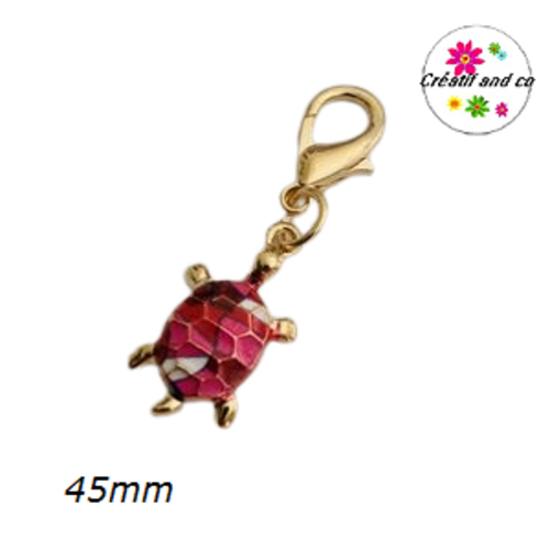 Charm's tortue ton de rose émail 45mm