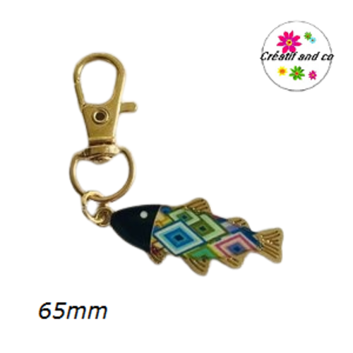 Charm's sardine colorée émail 65mm