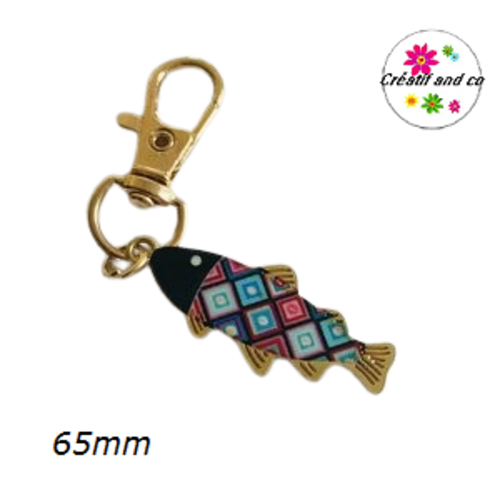 Charm's sardine colorée émail 65mm