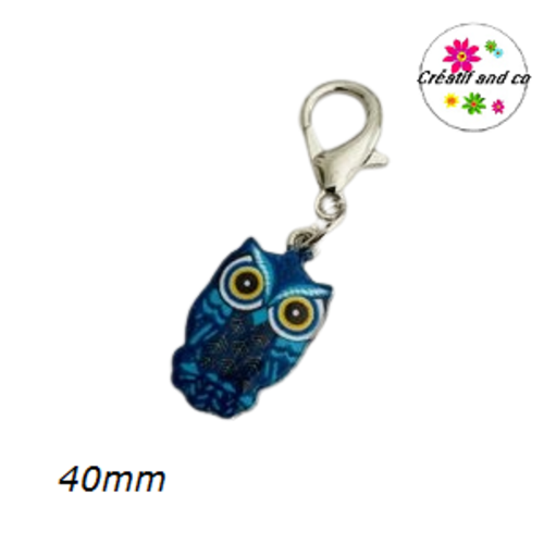 Charm's hibou émail 40mm