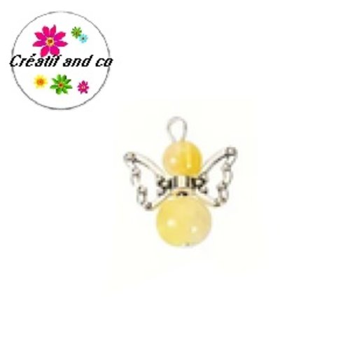 Breloque pendentif ange jaune