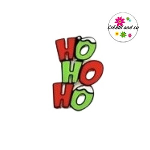 Breloque hohoho acrylique 44mm