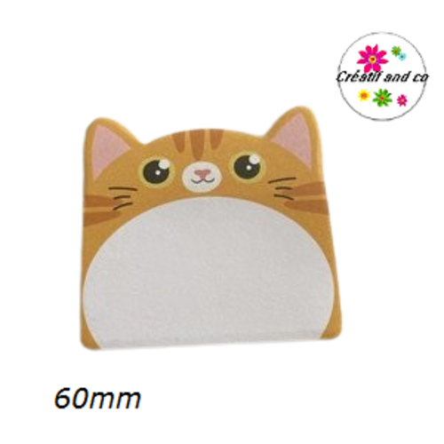 Bloc notes adhésifs tête de chat