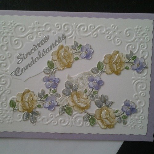 Carte  condoléances