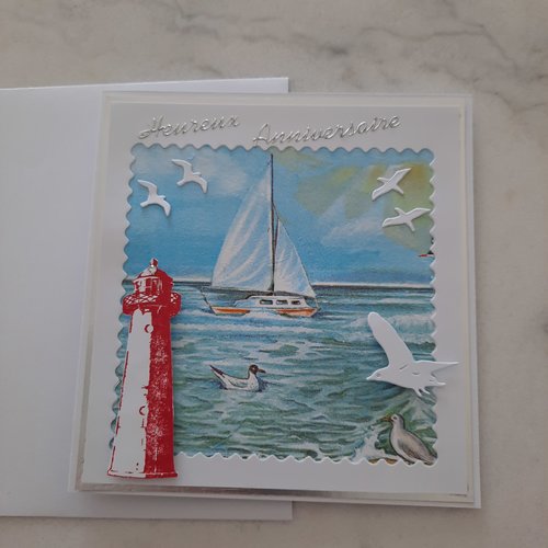 Carte d'anniversaire la mer