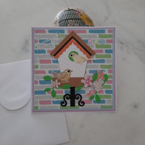 Carte heureux anniversaire le nichoir