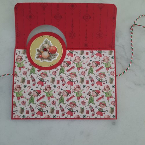 Carte chèque noël