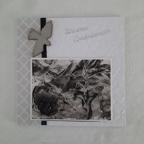 Carte sincères condoléances