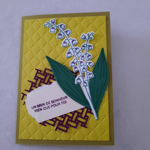 Carte brin de muguet