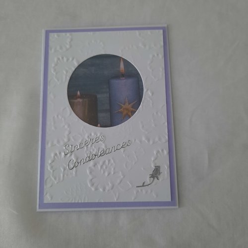 Carte de sincères condoléances