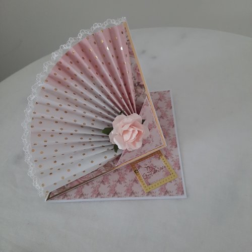 Carte bon anniversaire éventail
