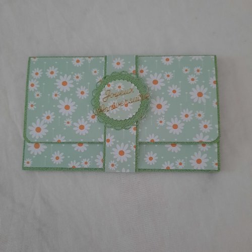 Carte porte chèque anniversaire