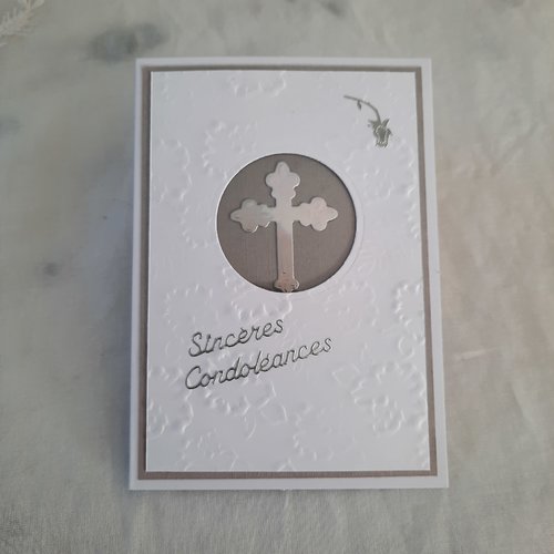 Carte de sincères condoléances