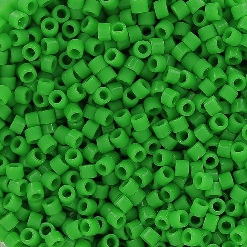 1g perles miyuki délicas mat opaque green réf : 0754