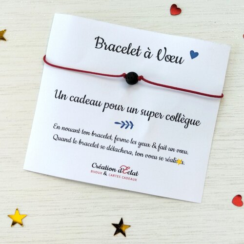 Bracelet à voeu un super collègue  (sans noeuds)