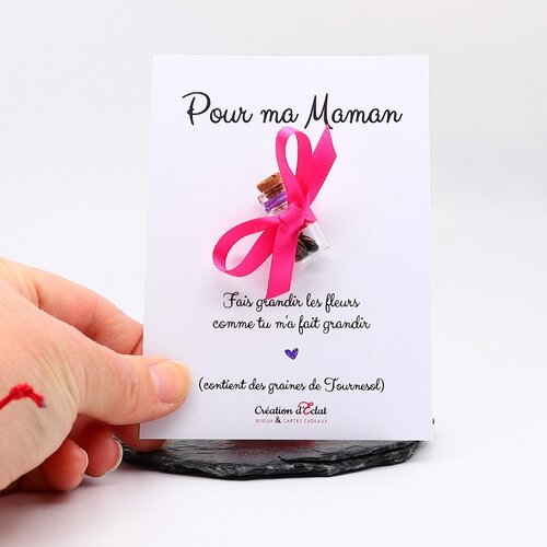 Cadeau maman / fiole de graines