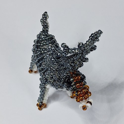 Renne en perles de rocaille