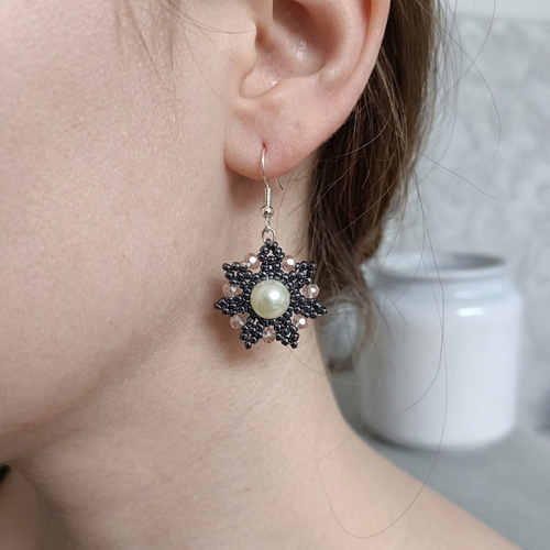 Boucles d'oreilles en perles, bijoux bohèmes chic